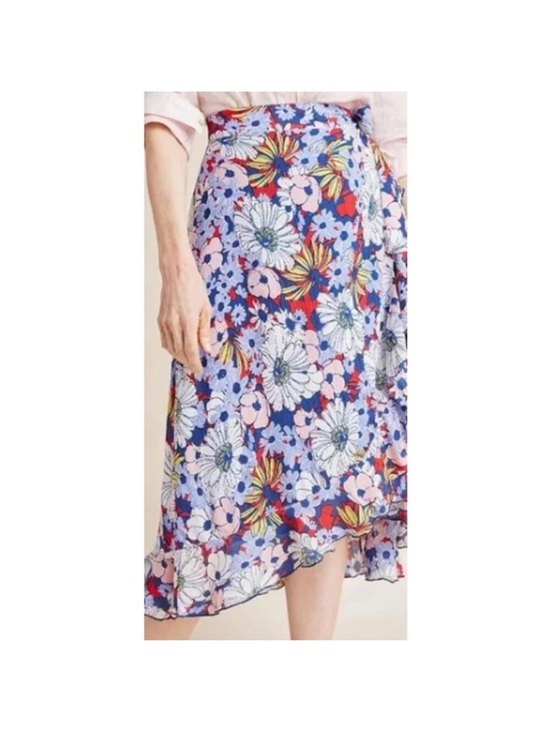 Anthropologie Dresses & Skirts - Anthropologie Maeve Sybil
Floral Wrap Skirt Size Medium
